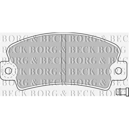 Photo Brake Pad Set, disc brake BORG & BECK BBP1036