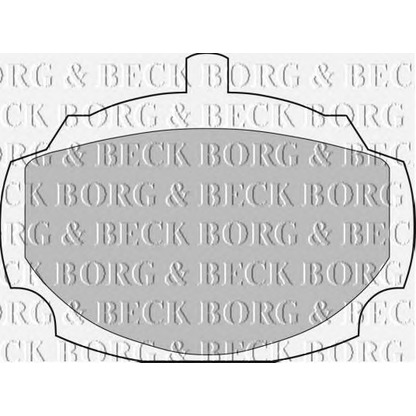 Photo Brake Pad Set, disc brake BORG & BECK BBP1038