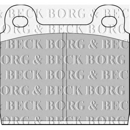 Photo Brake Pad Set, disc brake BORG & BECK BBP1040