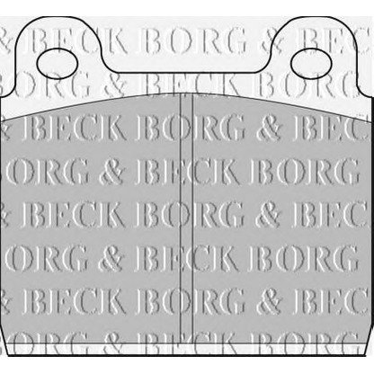 Photo Brake Pad Set, disc brake BORG & BECK BBP1041