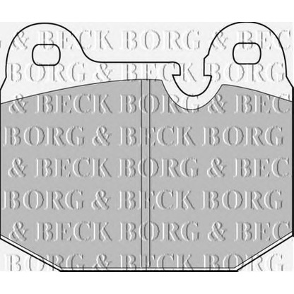 Photo Brake Pad Set, disc brake BORG & BECK BBP1043