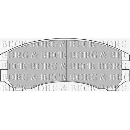 Photo Kit de plaquettes de frein, frein à disque BORG & BECK BBP1051
