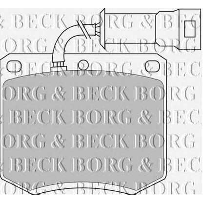 Фото Комплект тормозных колодок, дисковый тормоз BORG & BECK BBP1052