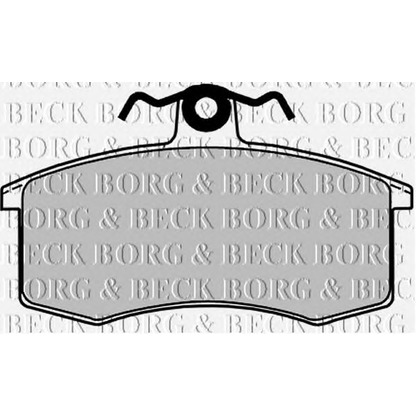 Zdjęcie Zestaw klocków hamulcowych, hamulce tarczowe BORG & BECK BBP1053