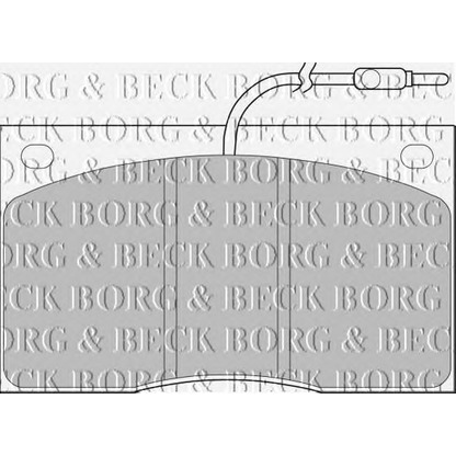 Photo Kit de plaquettes de frein, frein à disque BORG & BECK BBP1065