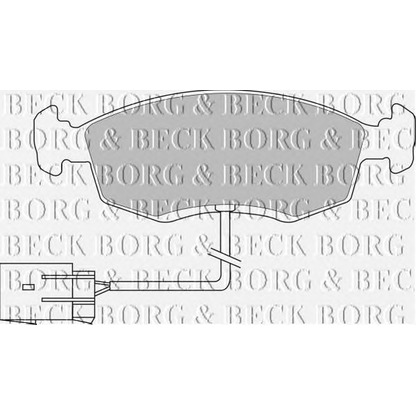 Photo Kit de plaquettes de frein, frein à disque BORG & BECK BBP1070