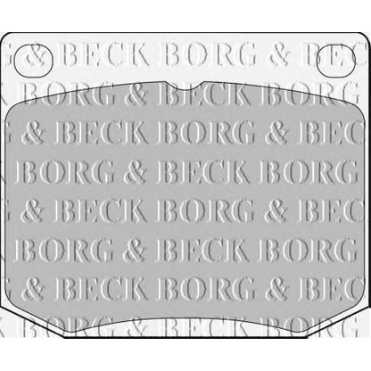 Photo Brake Pad Set, disc brake BORG & BECK BBP1072