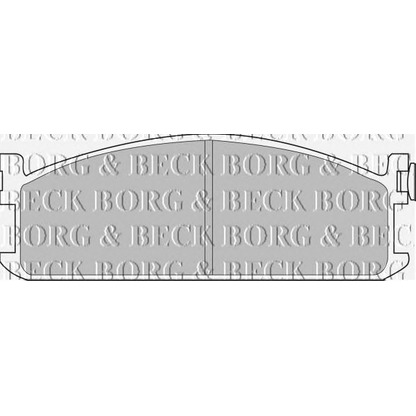 Photo Kit de plaquettes de frein, frein à disque BORG & BECK BBP1075