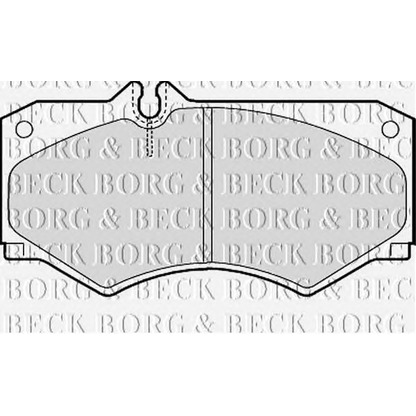 Фото Комплект тормозных колодок, дисковый тормоз BORG & BECK BBP1089