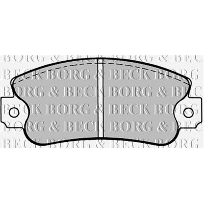 Photo Brake Pad Set, disc brake BORG & BECK BBP1093