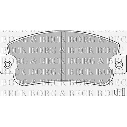 Photo Brake Pad Set, disc brake BORG & BECK BBP1094