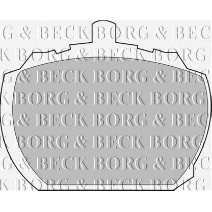 Photo Brake Pad Set, disc brake BORG & BECK BBP1098