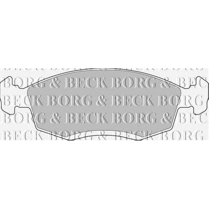 Фото Комплект тормозных колодок, дисковый тормоз BORG & BECK BBP1100