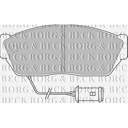 Photo Kit de plaquettes de frein, frein à disque BORG & BECK BBP1102