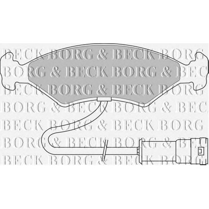 Zdjęcie Zestaw klocków hamulcowych, hamulce tarczowe BORG & BECK BBP1104