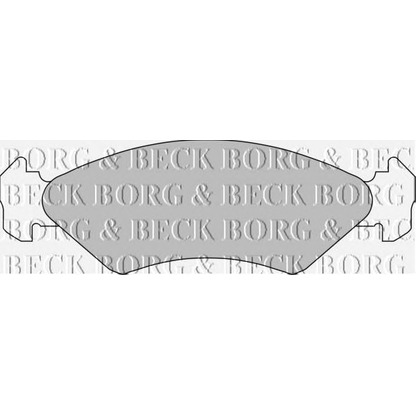 Photo Brake Pad Set, disc brake BORG & BECK BBP1112