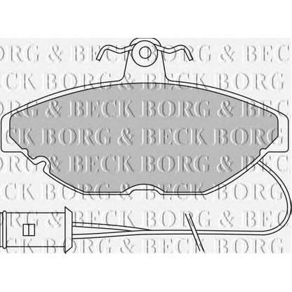 Photo Kit de plaquettes de frein, frein à disque BORG & BECK BBP1115