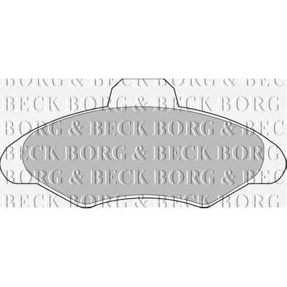 Zdjęcie Zestaw klocków hamulcowych, hamulce tarczowe BORG & BECK BBP1116