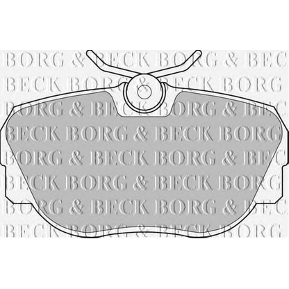 Photo Kit de plaquettes de frein, frein à disque BORG & BECK BBP1119