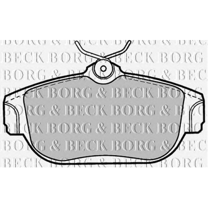 Фото Комплект тормозных колодок, дисковый тормоз BORG & BECK BBP1120