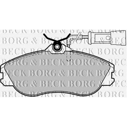 Photo Brake Pad Set, disc brake BORG & BECK BBP1124