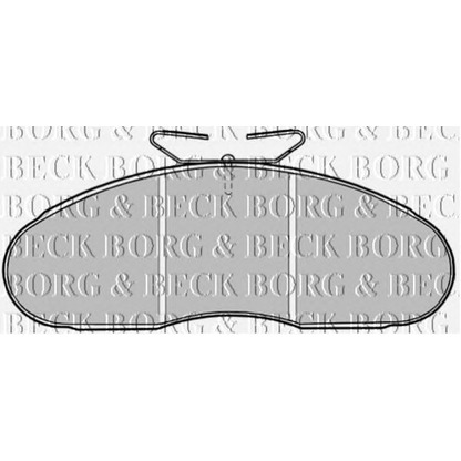 Photo Brake Pad Set, disc brake BORG & BECK BBP1126