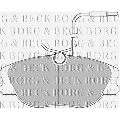 Zdjęcie Zestaw klocków hamulcowych, hamulce tarczowe BORG & BECK BBP1129