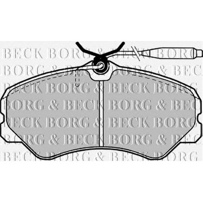 Photo Brake Pad Set, disc brake BORG & BECK BBP1130