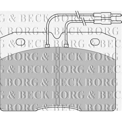 Photo Kit de plaquettes de frein, frein à disque BORG & BECK BBP1133