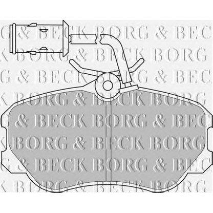 Zdjęcie Zestaw klocków hamulcowych, hamulce tarczowe BORG & BECK BBP1141