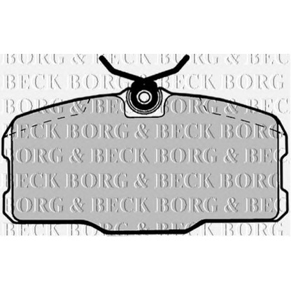 Photo Brake Pad Set, disc brake BORG & BECK BBP1145