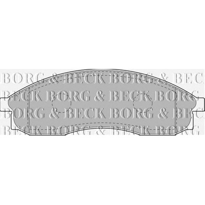 Фото Комплект тормозных колодок, дисковый тормоз BORG & BECK BBP1151