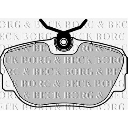Photo Brake Pad Set, disc brake BORG & BECK BBP1155