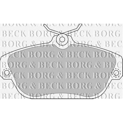 Photo Brake Pad Set, disc brake BORG & BECK BBP1157