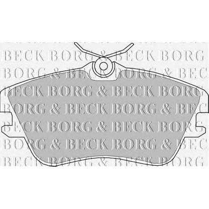 Photo Brake Pad Set, disc brake BORG & BECK BBP1160