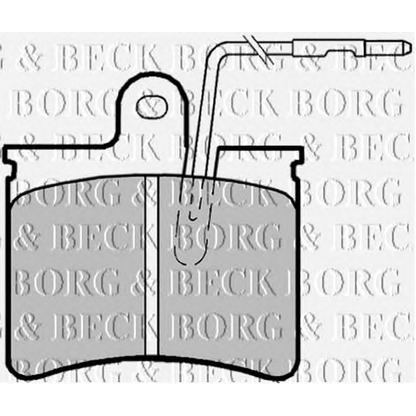 Foto Bremsbelagsatz, Scheibenbremse BORG & BECK BBP1169