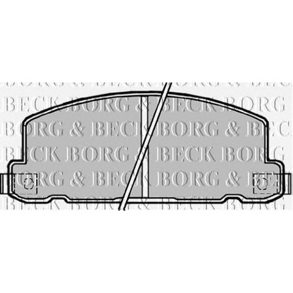 Photo Brake Pad Set, disc brake BORG & BECK BBP1171