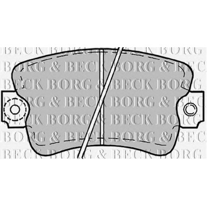 Photo Brake Pad Set, disc brake BORG & BECK BBP1178