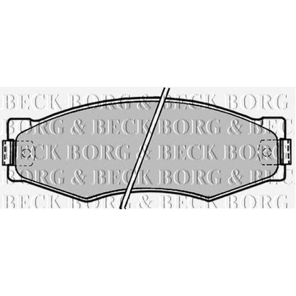Photo Kit de plaquettes de frein, frein à disque BORG & BECK BBP1180