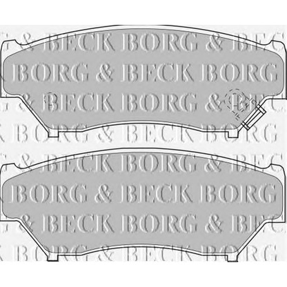 Photo Brake Pad Set, disc brake BORG & BECK BBP1184