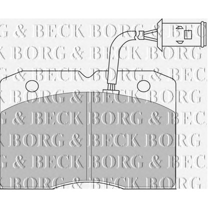 Photo Kit de plaquettes de frein, frein à disque BORG & BECK BBP1202