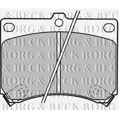 Photo Brake Pad Set, disc brake BORG & BECK BBP1208