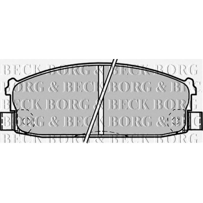Фото Комплект тормозных колодок, дисковый тормоз BORG & BECK BBP1216