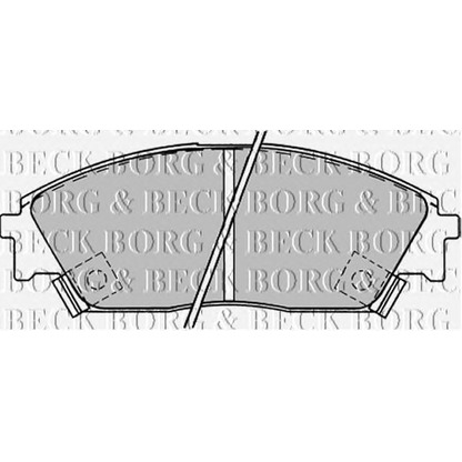 Zdjęcie Zestaw klocków hamulcowych, hamulce tarczowe BORG & BECK BBP1232