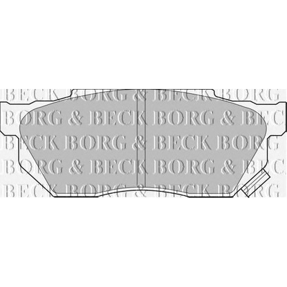 Фото Комплект тормозных колодок, дисковый тормоз BORG & BECK BBP1236
