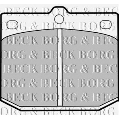 Photo Brake Pad Set, disc brake BORG & BECK BBP1239