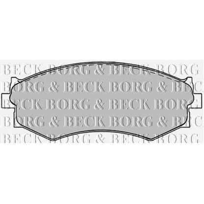 Photo Kit de plaquettes de frein, frein à disque BORG & BECK BBP1240
