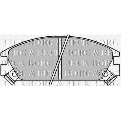 Zdjęcie Zestaw klocków hamulcowych, hamulce tarczowe BORG & BECK BBP1249