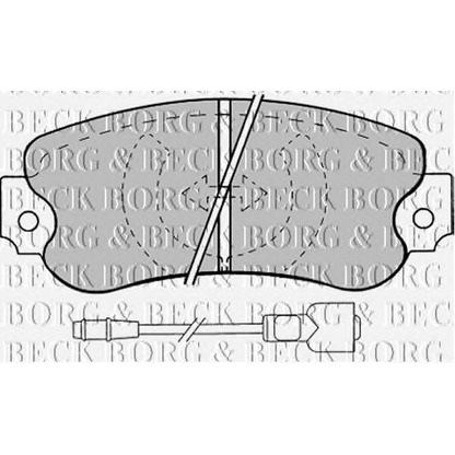 Photo Brake Pad Set, disc brake BORG & BECK BBP1258