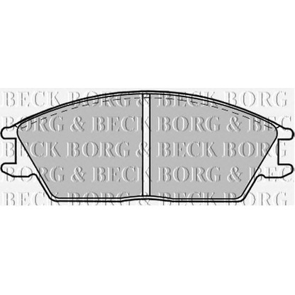 Фото Комплект тормозных колодок, дисковый тормоз BORG & BECK BBP1268